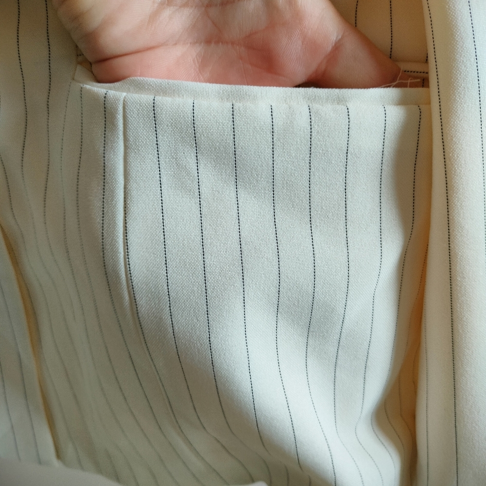 Vintage Single Breasted Striped Blazer - Picture 11 of 17
